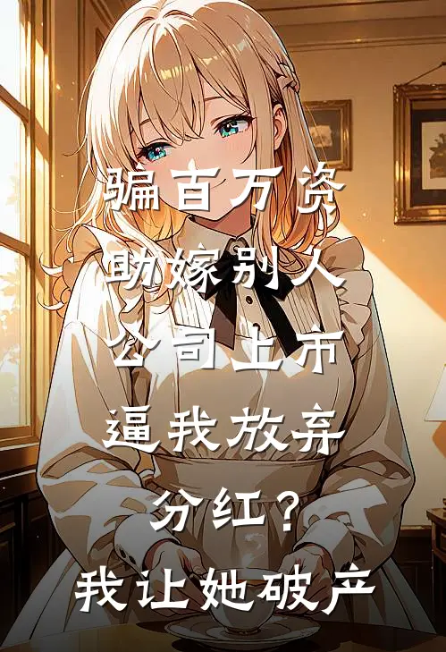 骗百万资助嫁别人，公司上市逼我放弃分红？我让她破产