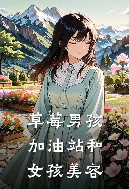 草莓男孩加油站和女孩美容