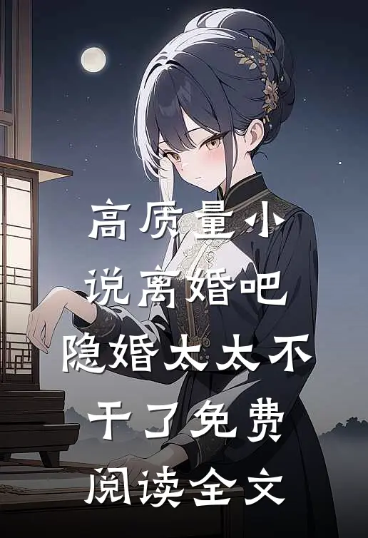 高质量小说离婚吧,隐婚太太不干了免费阅读全文