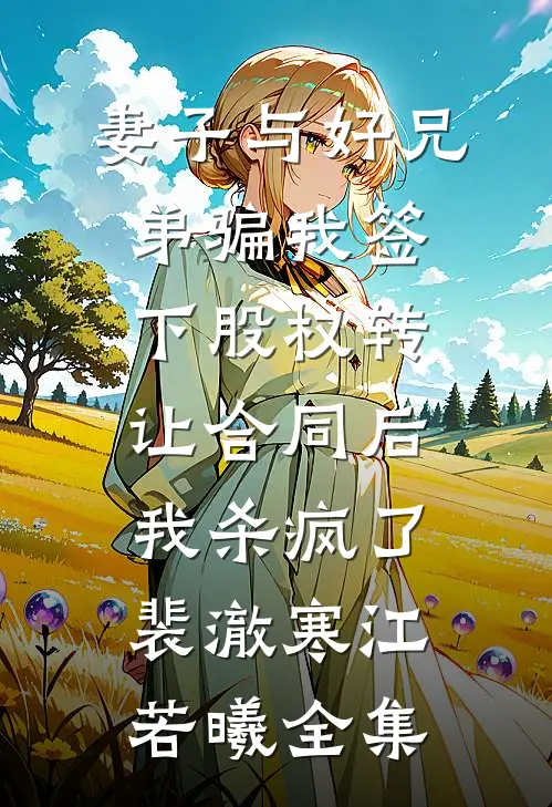 妻子与好兄弟骗我签下股权转让合同后，我杀疯了裴澈寒江若曦全集